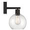 Access Lighting Port Nine Burgundy, Burgundy LED Wall Sconce, Matte Black Finish, Seeded Glass 63145LEDDLP-MBL/SDG - alternate 3
